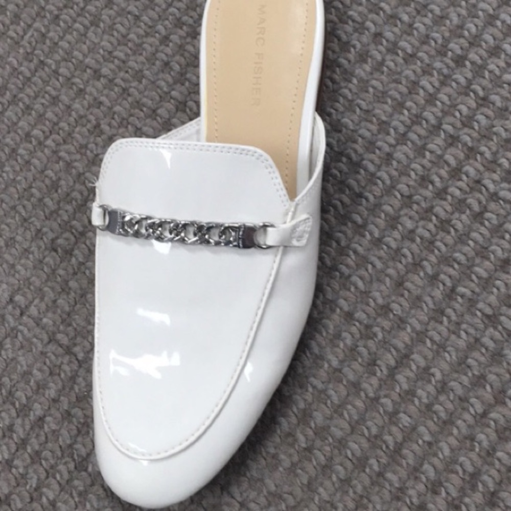 Marc Fisher Shoe Wiley Mule loafer Ivory Size 8.5 new